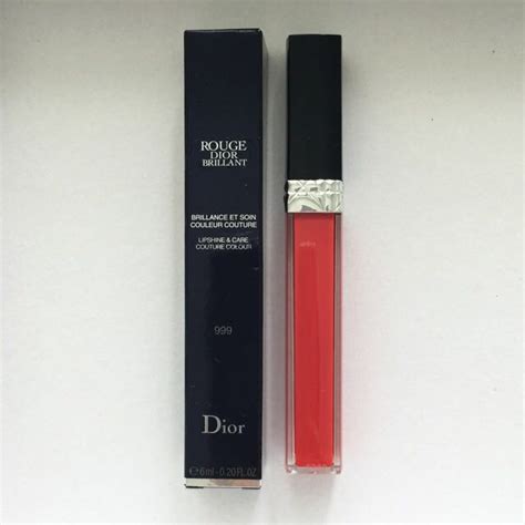 dior rouge brillant lip gloss 999|Dior lip enhancer gloss.